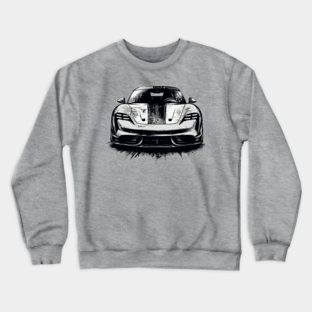 Porsche Taycan Crewneck Sweatshirt by Vehicles-Art